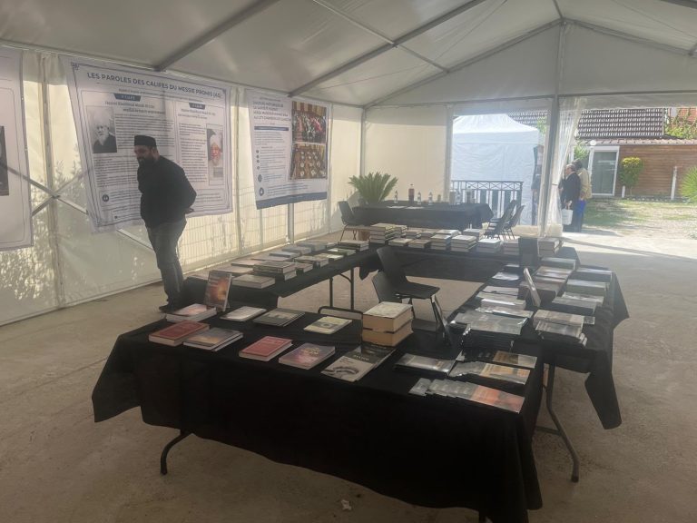 Bibliothèque et exposition sous le chapiteau