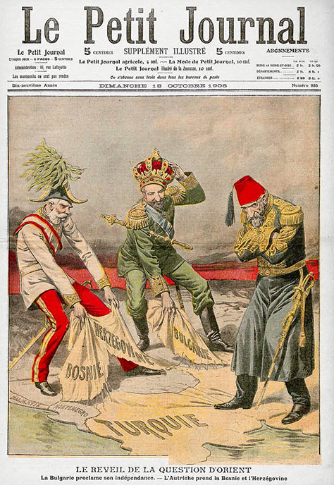 Une du Petit Journal du 18 octobre 1908 : « Le réveil de la question d’Orient »