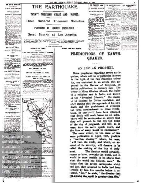 New Zealand Herald, 21 avril 1906